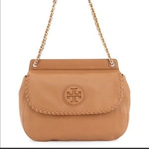 Tory Burch Marion saddle royal tan cross body bag
